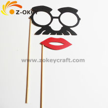 Fashion wedding paper photo props set with wood sticks