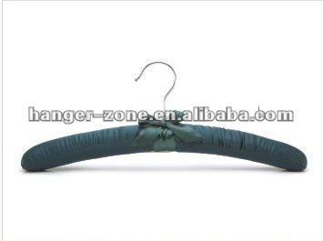 Dark color satin padded hanger