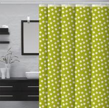 8 Ring Waterproof Bathroom printed Shower Curtain Liner