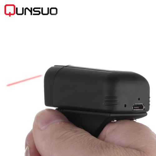 Super mini portable 2d bluetooth ring barcode scanner