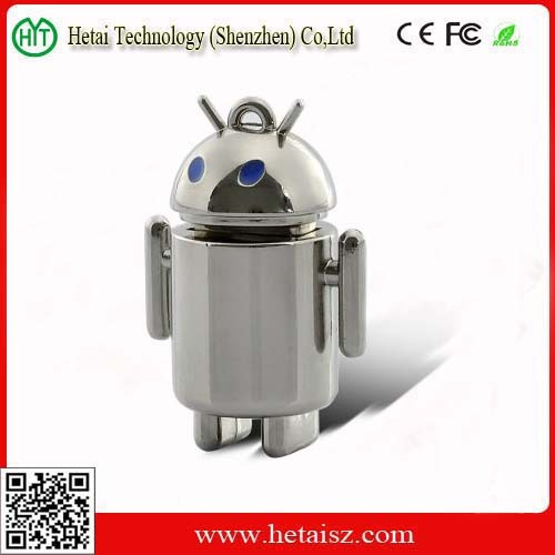 Gift Android USB Flash Drive, Metal Robot USB, Metal USB Flash Disk