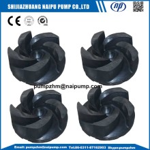 Rubber impellers for 4/3D rubber slurry pump