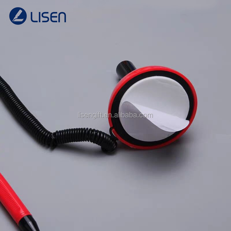 Unique Hotel Desk Holder Chain Bank Pen Table Ball Pen Promotional Ballpoint Pen with Stand