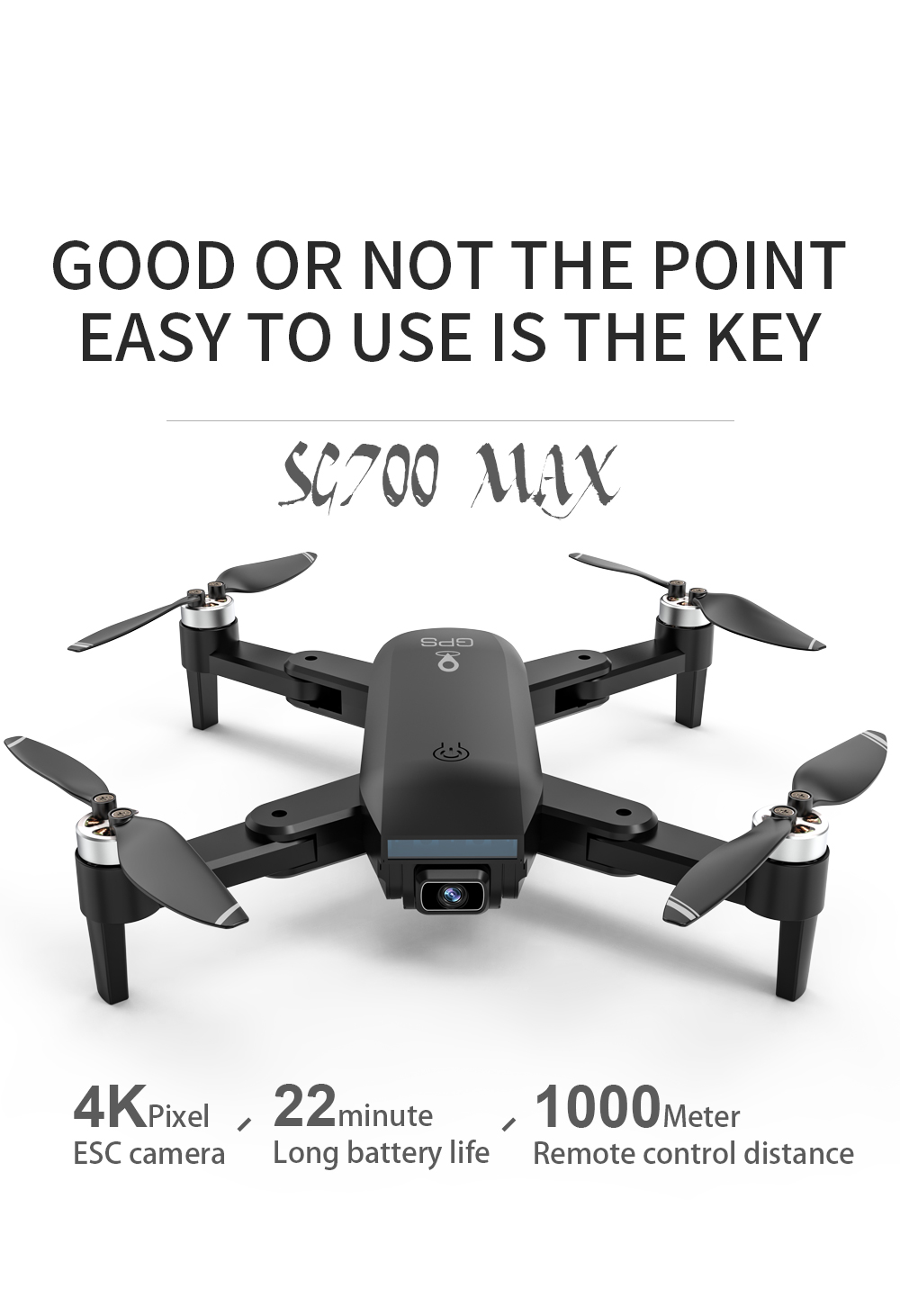 New SG700 MAX Drone GPS 6K 5G WiFi Video FPV Quadrotor Flight 28 Minutes RC Distance 1200m Brushless Motor Foldable Quadcopter