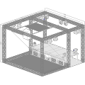 3d 홀로그램 고추 유령 거울 필름입니다