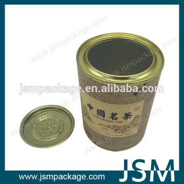 Airtight yellow tea paper canister