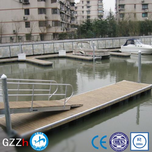 Metal dock aluminum floating platform