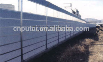 Sound barriers with aluminum foam