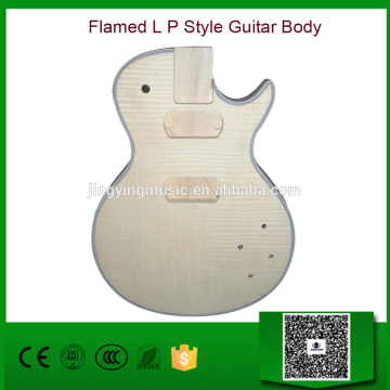 Flamed L P Style Guitar Body