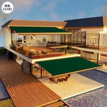 High Quality Aluminum Alloy Motorized Foldable Full Cassette Retractable Roof Awnings