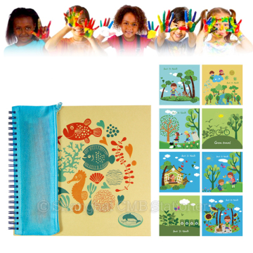 Eco kids items stationery set design your own coloring book