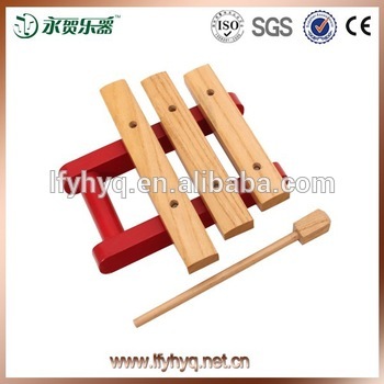 children percussion xylophone wooden musical instruments 3 tone kids xylophone