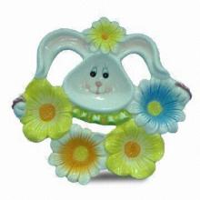 18 x 15cm Ceramic Tapas Dish with Glazed Color, OEM Orders are Welcome