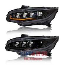 Rotating Lens LED Headlight for Honda Civic 10th Gen 2016-2022
