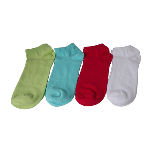 Chaussettes à bas prix pour enfants en coton quatre couleurs