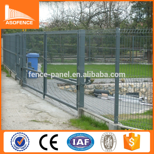 PVC Coated OR Galvanized triangle bending fence panel /folding welded wire mesh fence