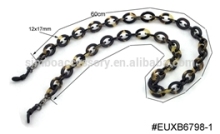 acetate oval link chain glasses cord,acetate glasses chain,glasses rope,high end glasses accessories,hot new product for 2017