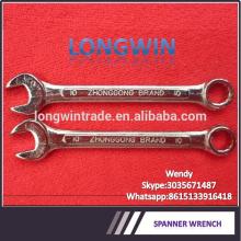 Mirror polished Fixed ratchet combination wrench