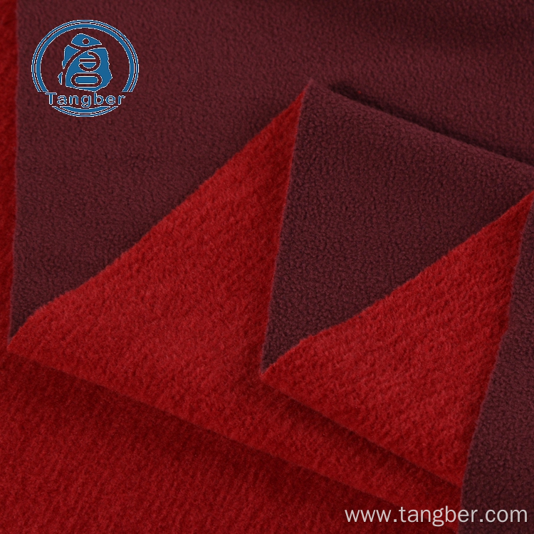 Cationic Polyester Bonded Anti Pilling Polar Fleece Fabric