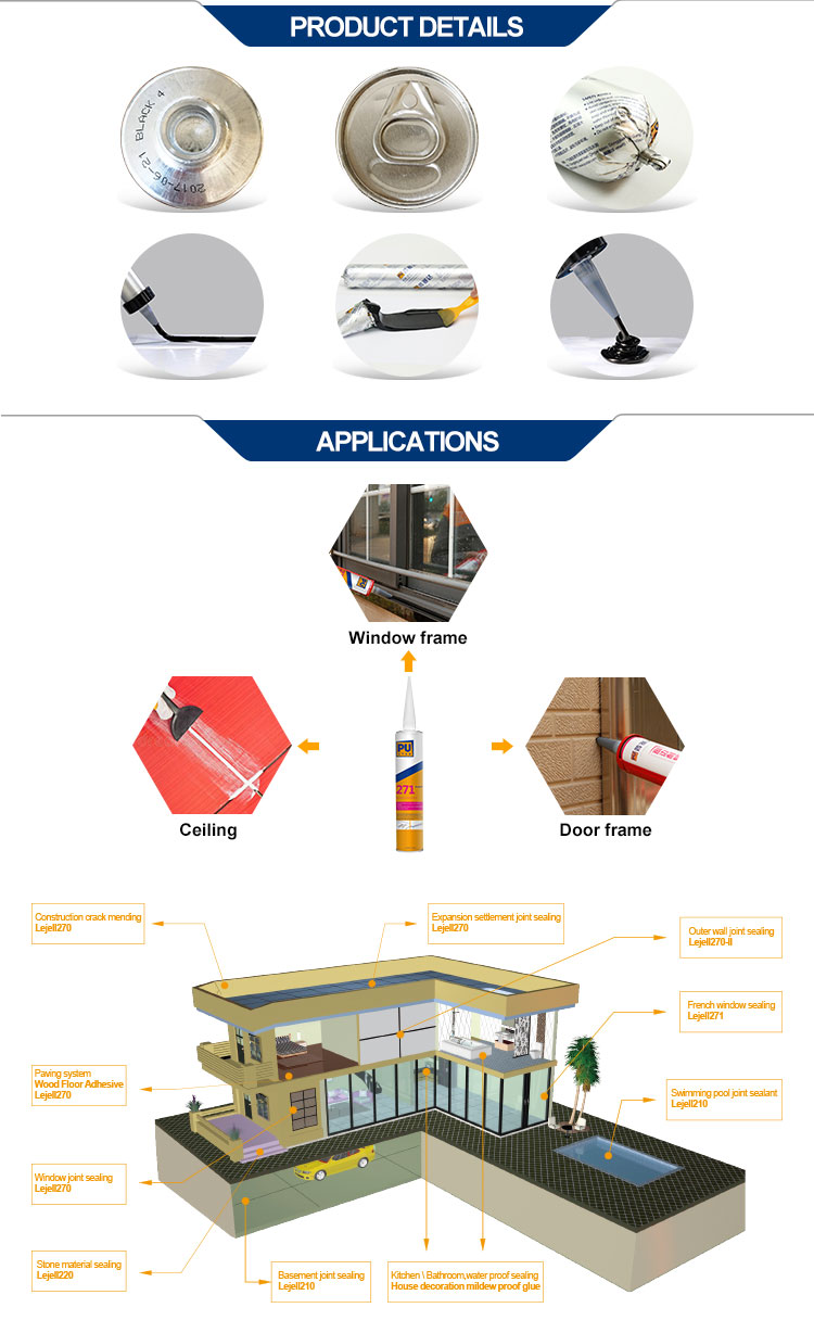 High Quality MS Aluminum Alloy Doors and windows sealant Renz271