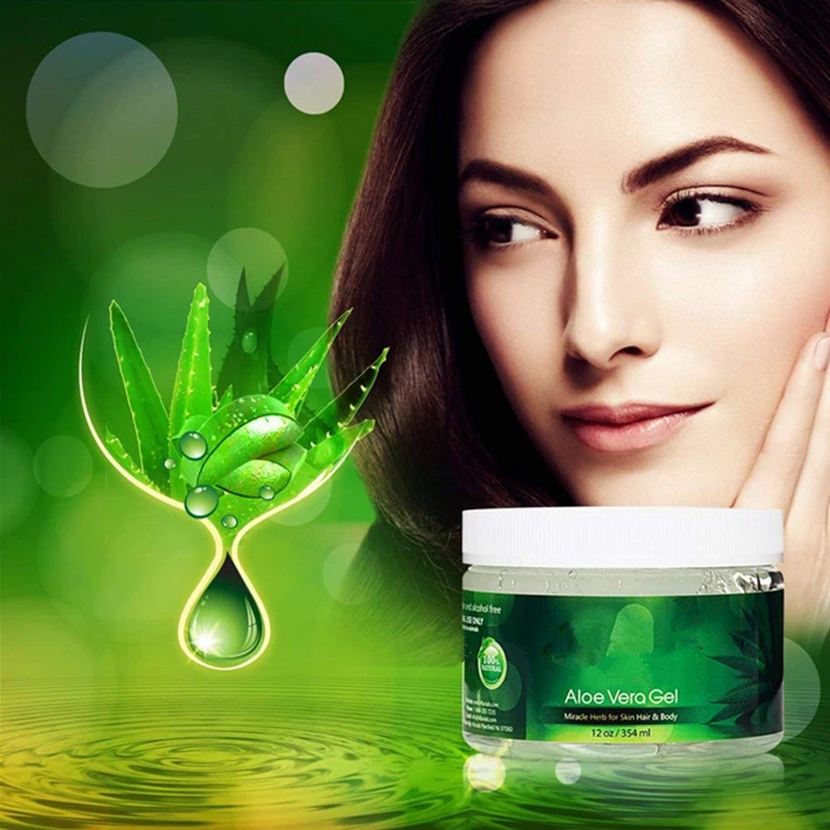 All Natural Aloe Vera Gel Nourishing Moisturizing Organic Gel for Skin Care