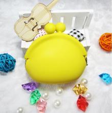 Yellow Small Bag Coin Purse Silicone Wallet