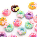 20mm Kawaii Mini Donut Harz Nail Art Charms für DIY Handwerk Dekoration