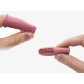 Brosses à dents de doigts de silicone de qualité alimentaire