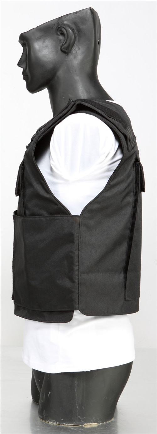 Noir doux Anti Stab gilets pare-balles