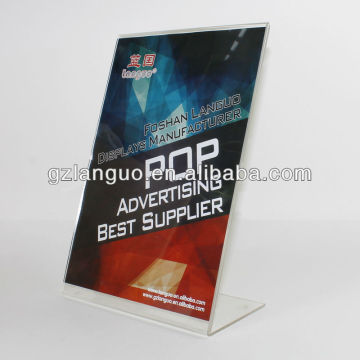 Acrylic Graphic Holders/Clear acrylic sign holder