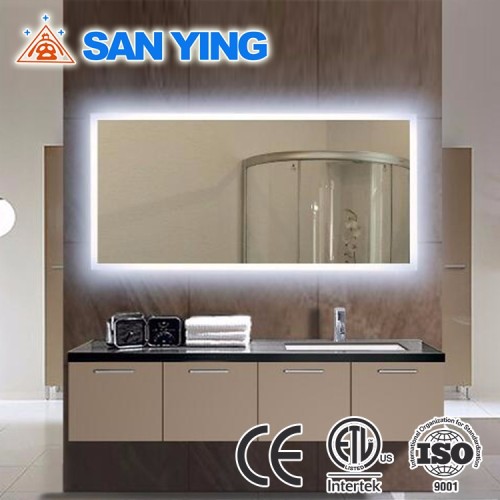 Contempoary LED Backlit Lighted Bathroom Mirror For Hair Salon