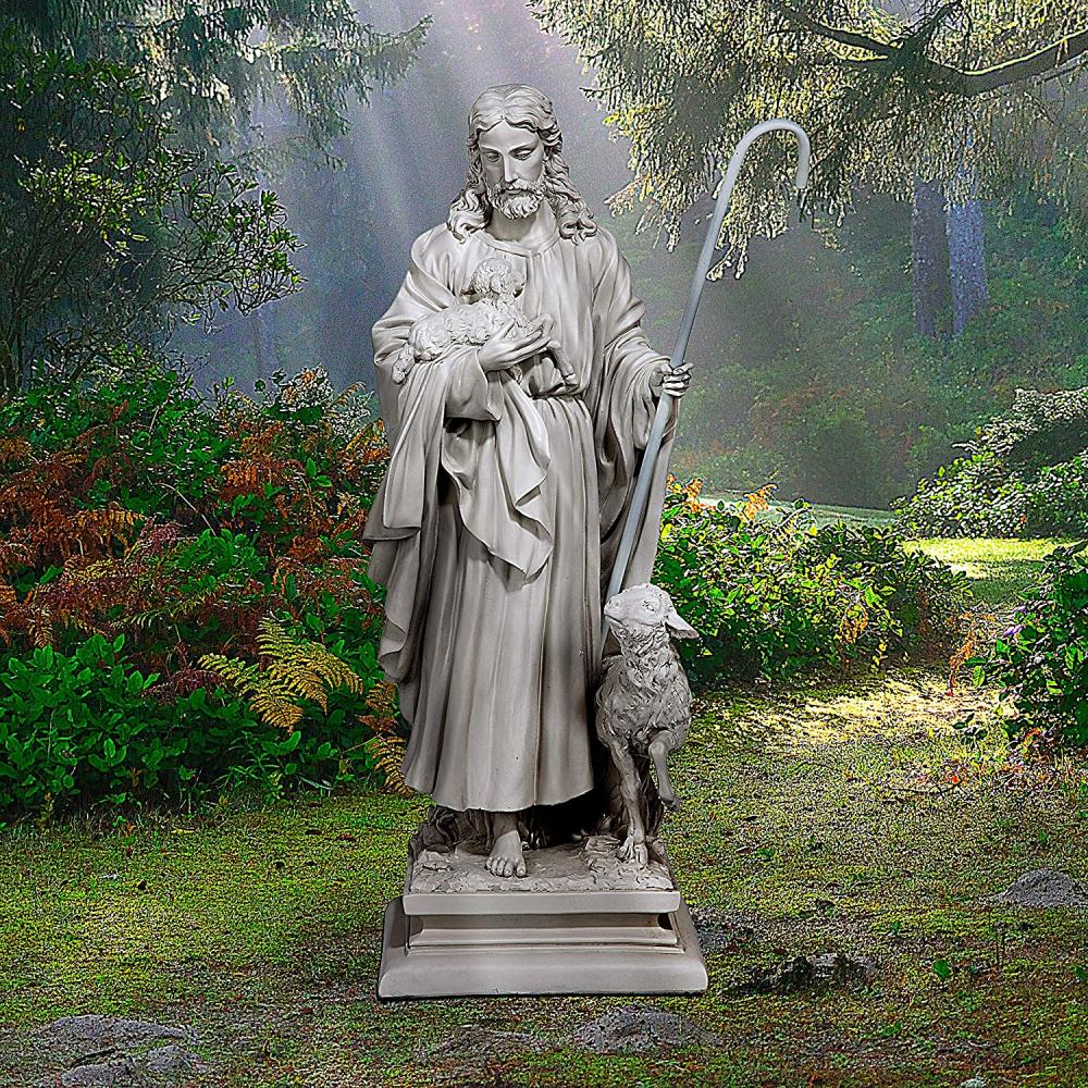 يسوع تمثال الحديقة الدينية الراعي الصالح