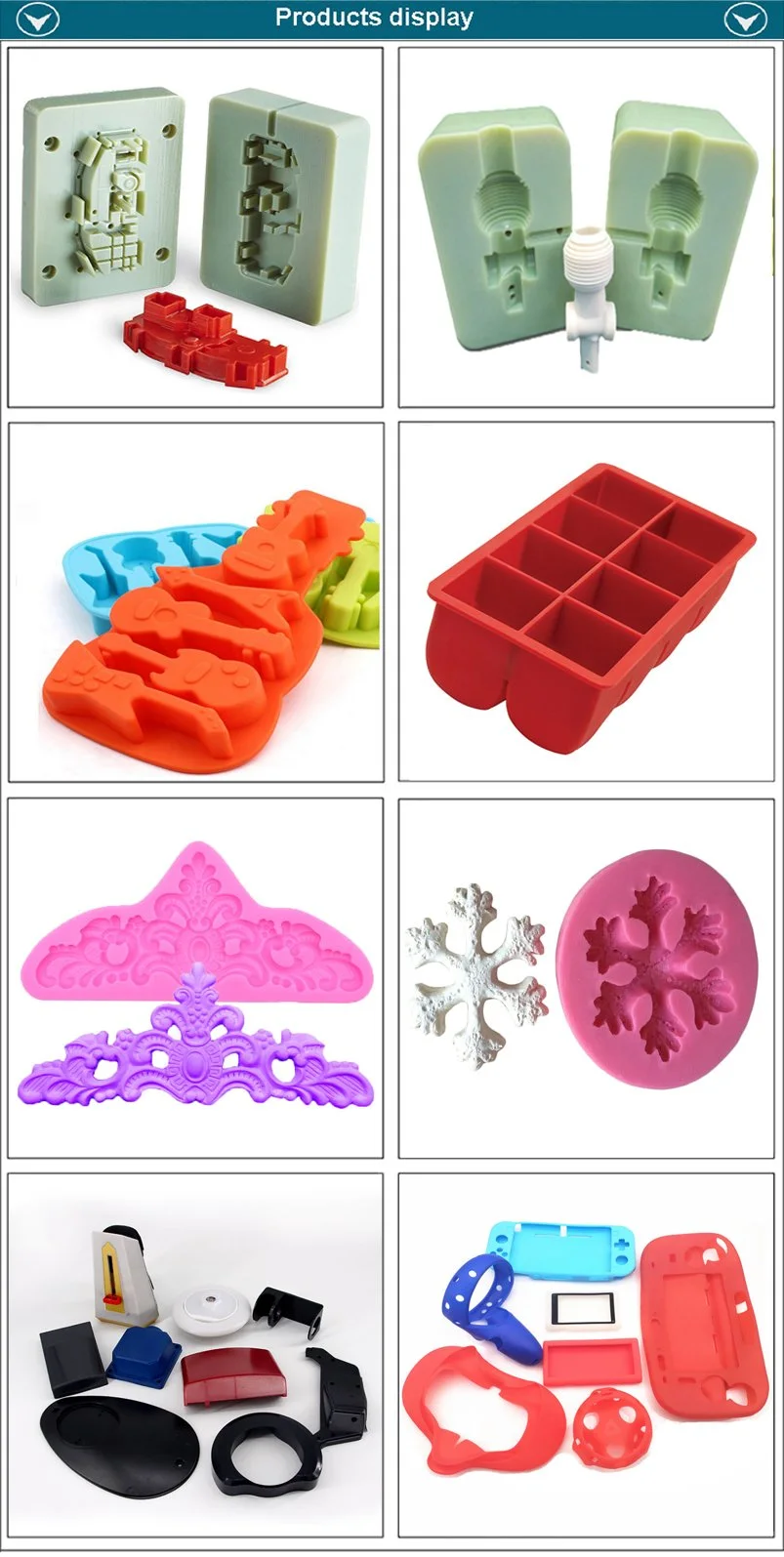 Cheap Wholesale New Trending Heart Shapes Variety Food Grade Candy Resin Rubber Silicone Molds