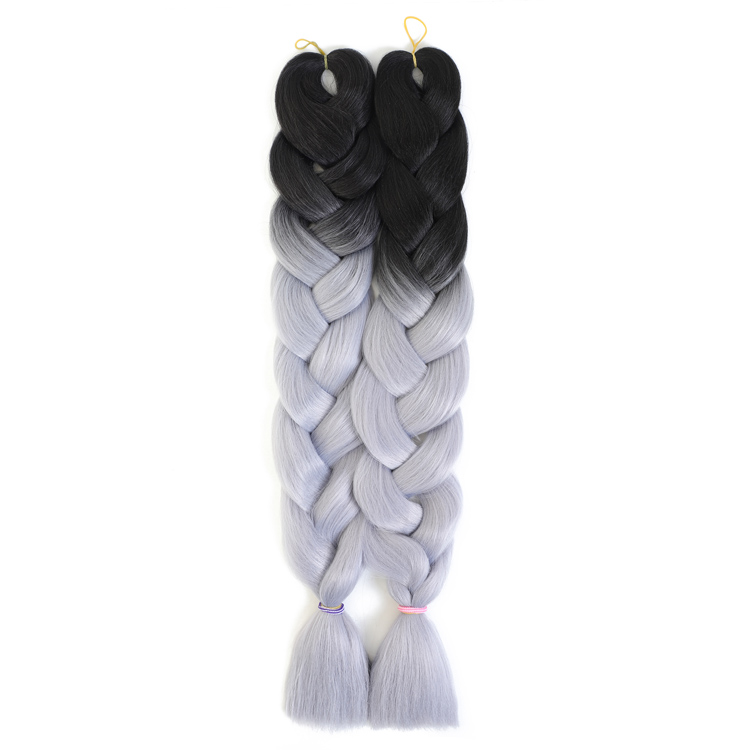 32Inch 165g High Temperature Synthetic Hair Braids Extensions Ultra Braiding Ombre Two Colors Jumbo Braiding Hair Ombre