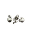 Supply Metallic Fruit Charms for DIY Craft Accessories Rose Flower Pendants Keychain κολιέ κολιέ