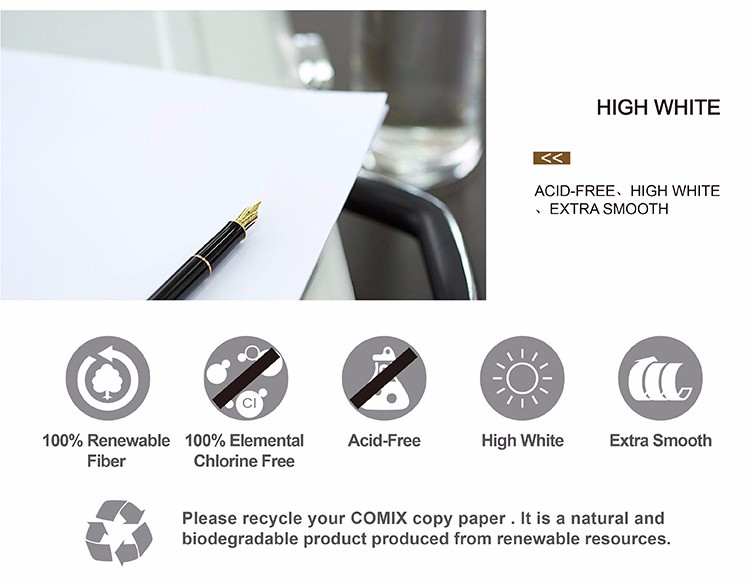 Low price Ultra white A4 office printing 80gsm copy paper