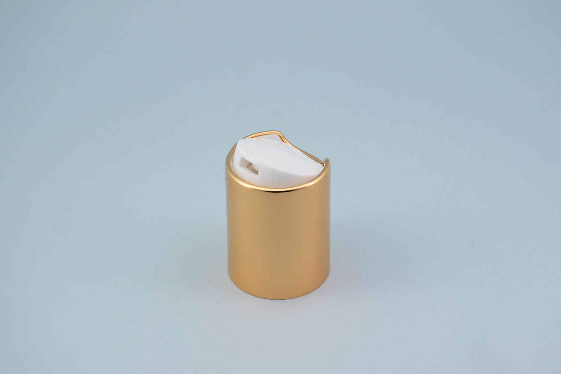 Tapa superior de disco de aluminio dorado brillante 20/415 20/415 Shiny Gold Aluminum Disc Top Cap