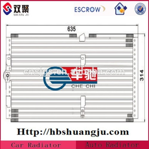 Aftermarket Aluminum Fin Condenser