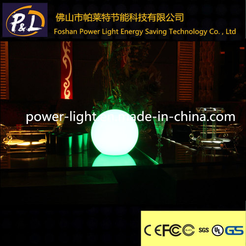 D20cm moda incandescente RGB LED piscina palla