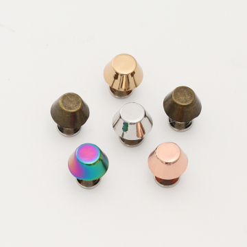 Bronze Eyelet Hooks and Rivets for Handbags - 8mm Metal Letter Double Studs Foot Rivets