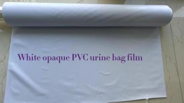 White opaque heat sealable PVC urine bag film