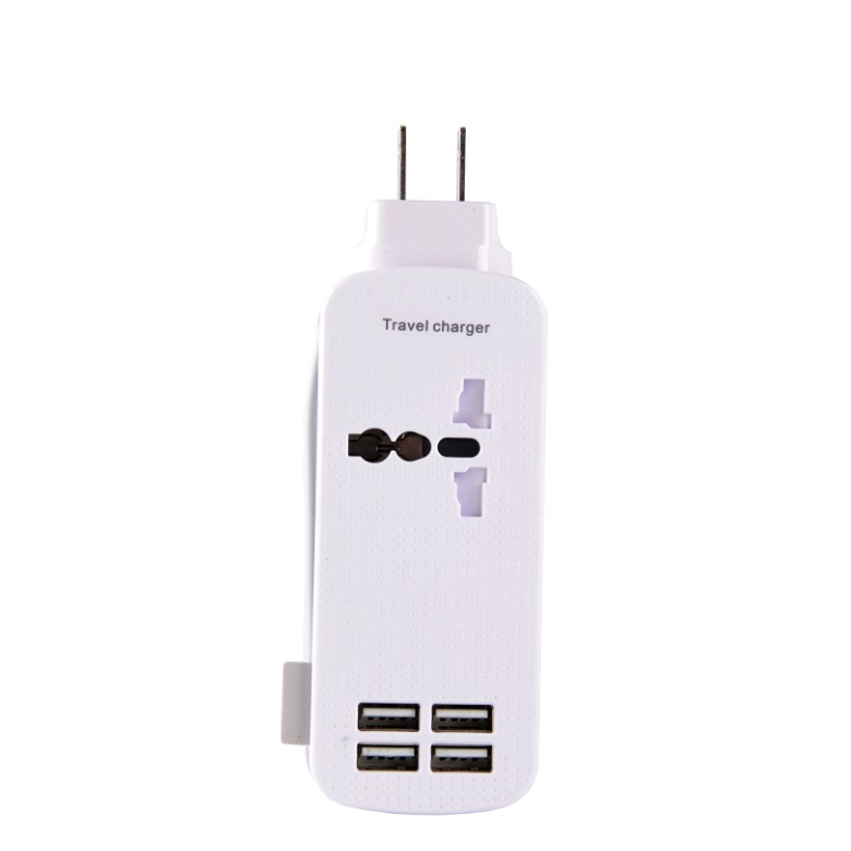 Chargeur mural adaptateur de voyage intelligent Fast 4USB Ports