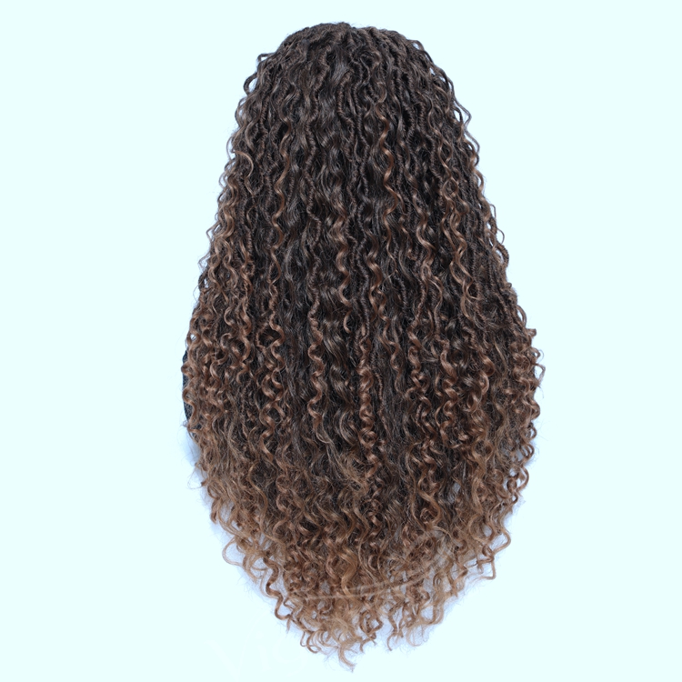 Vigorous fashion cheap passion twist hair wholesale  locs 24 inch full synthetic crochet braiding hair hd lace front wigs