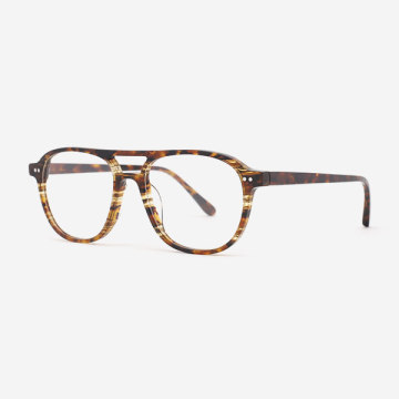 Square Aviator Acetate Unisex Optical Frames