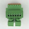 Pluggable wire to wire Din rail terminal block