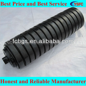 conveyor rubber cushion impact roller