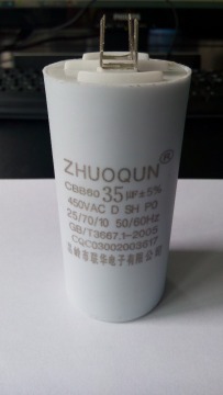 4 pins CBB60 capacitors polypropylene film capacitors water pump capacitors