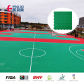 FIBA diluluskan plastik lantai gelanggang bola keranjang luaran