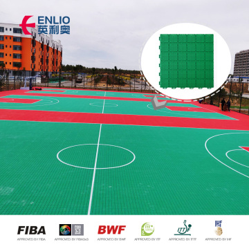 PP Interlocking Multipurpose Sport Flooring voor Outdoor Doel Modulaire hoftegels