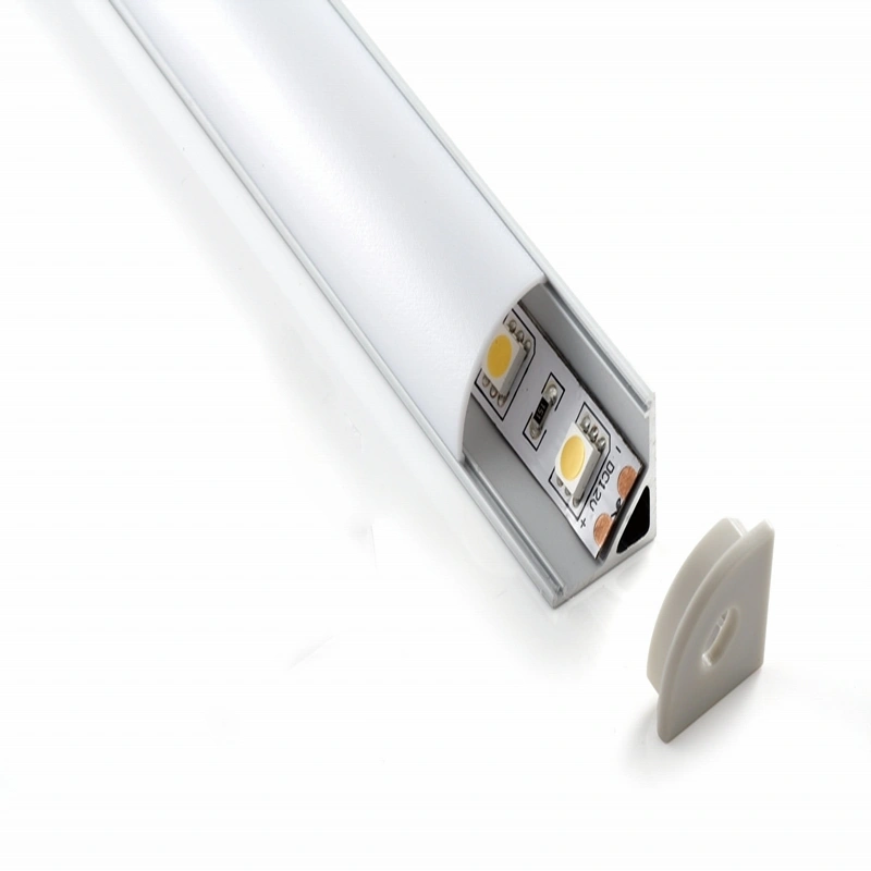 China extruded corner shape LED linear light Aluminum Profile for project